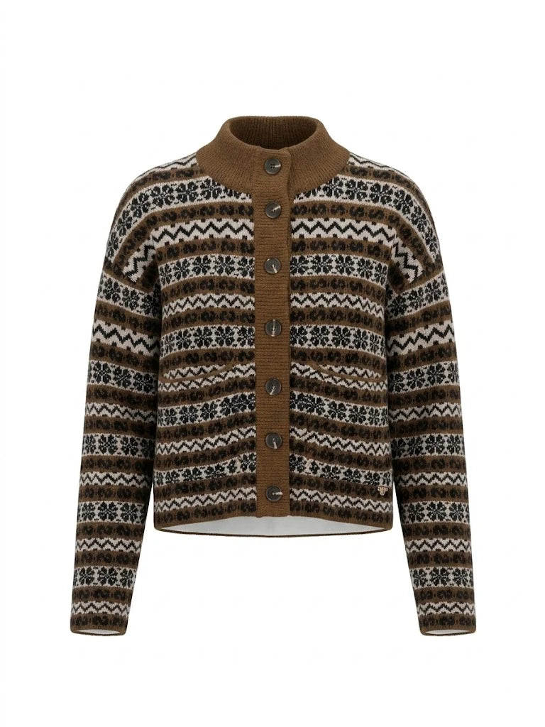 Orfeo Brigitta Cardigan-Chocolate