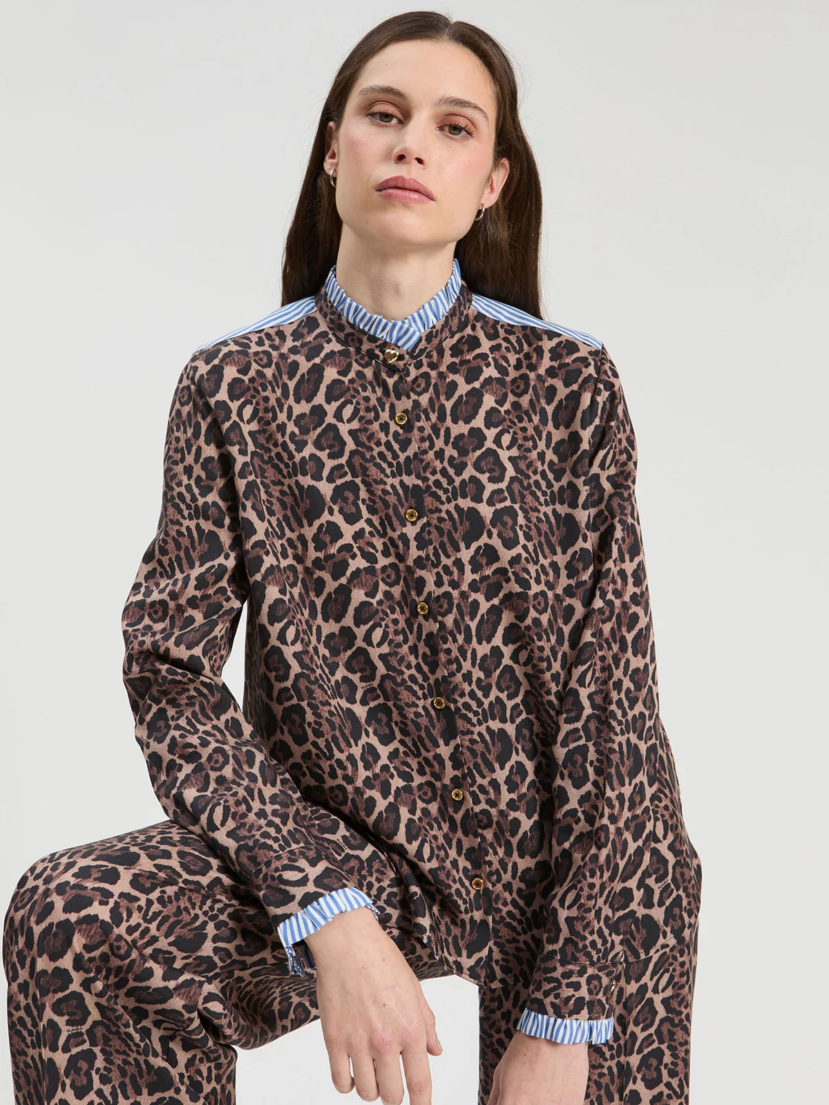 Vilagallo Animal Print Shirt