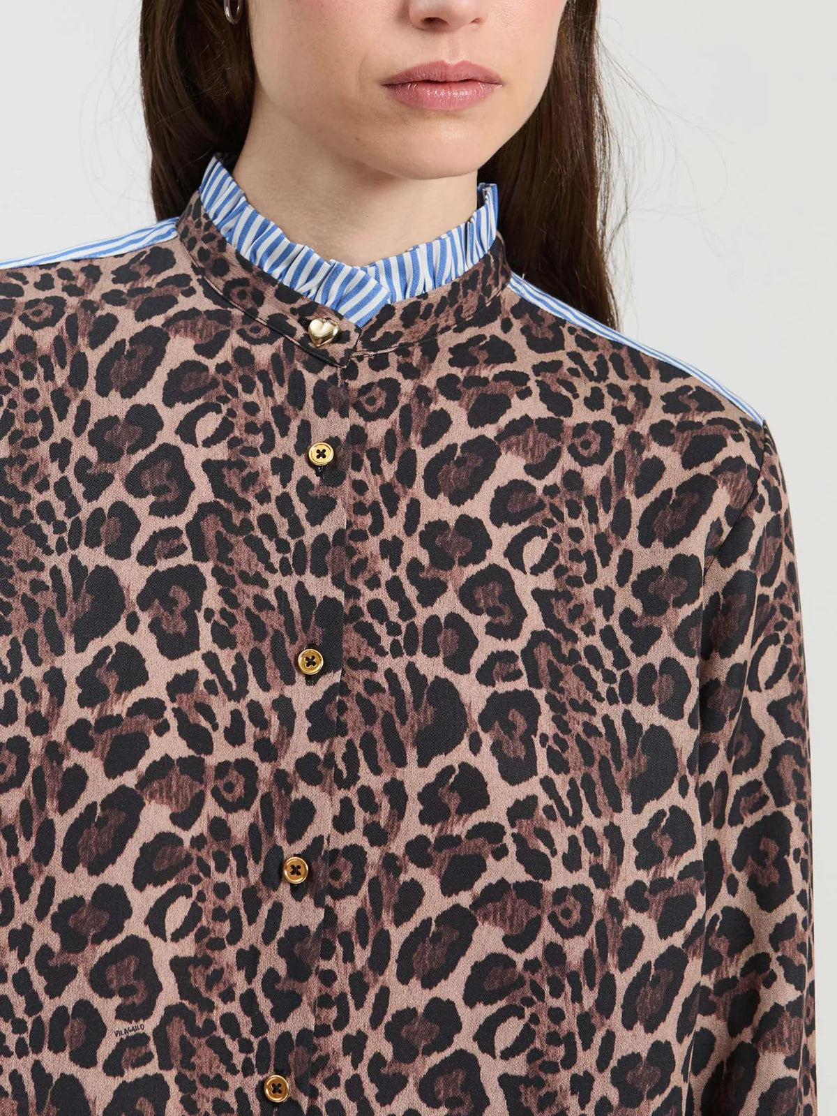 Vilagallo Animal Print Shirt