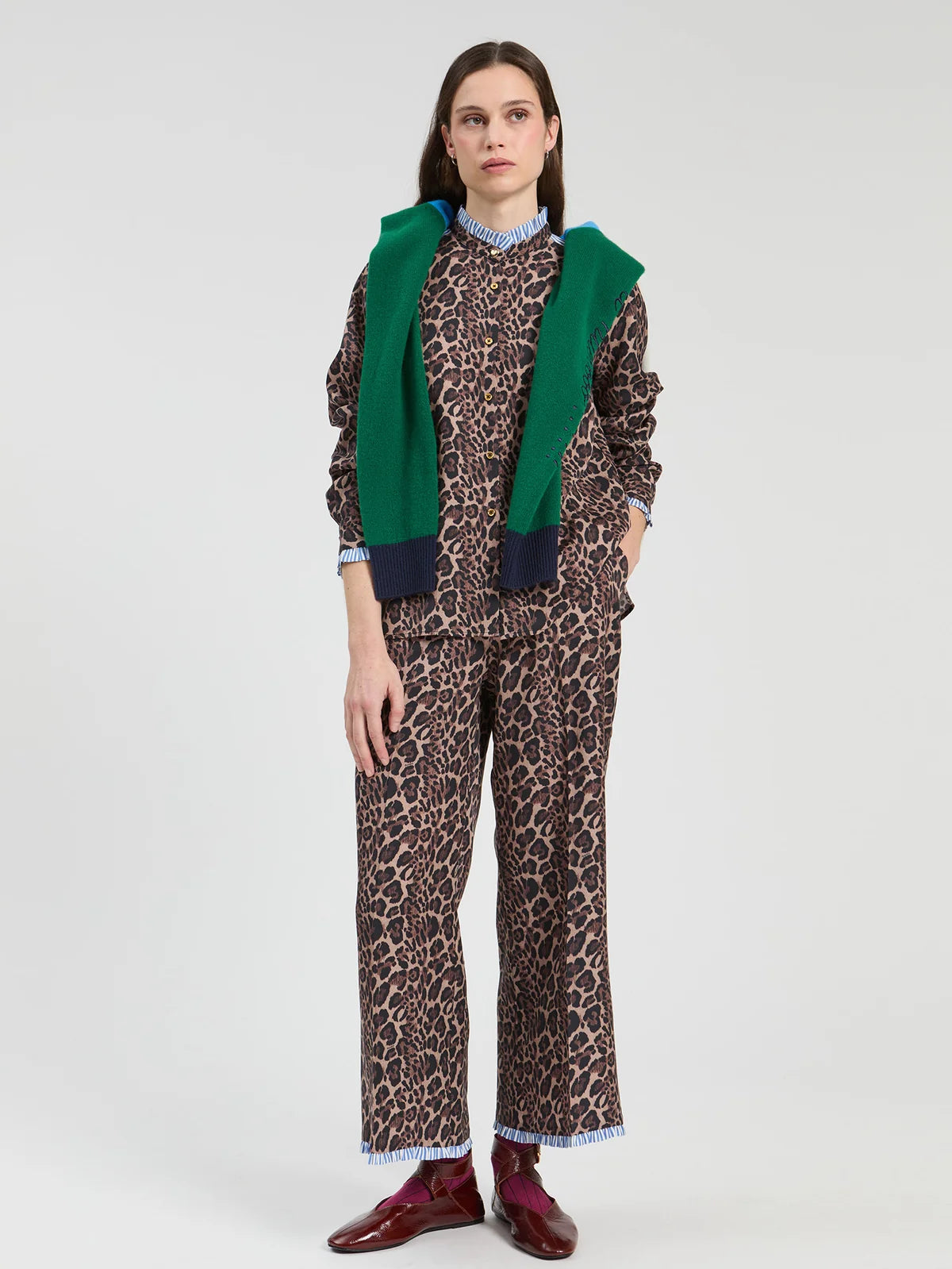 Vilagallo Animal Print Shirt