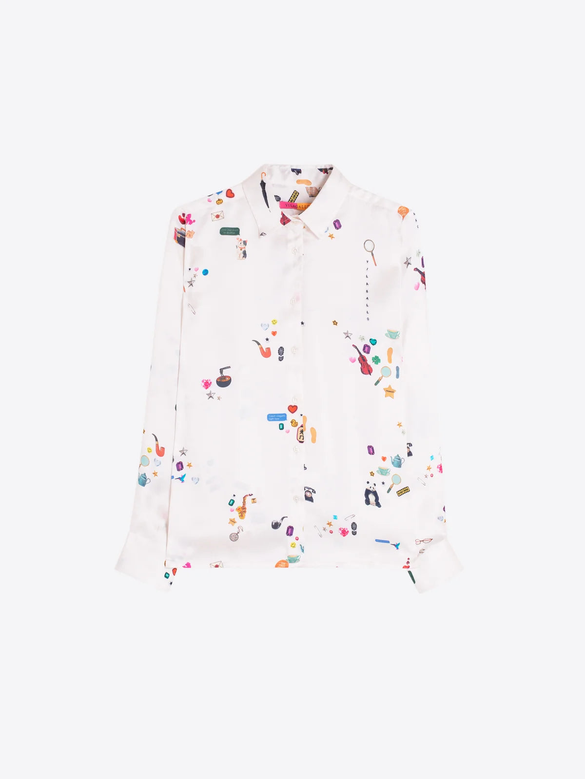 Vilagallo Sherlock Raw Satin Shirt