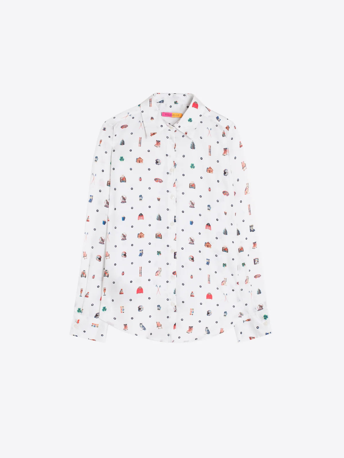 Vilagallo Mini Ski Print Shirt