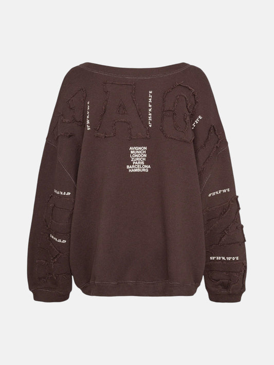 Liv Bergen Sky Voyaging Sweatshirt-Espresso