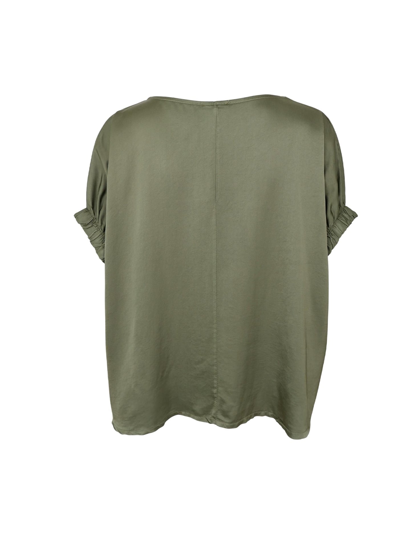 Black Colour Mabel Blouse-Army
