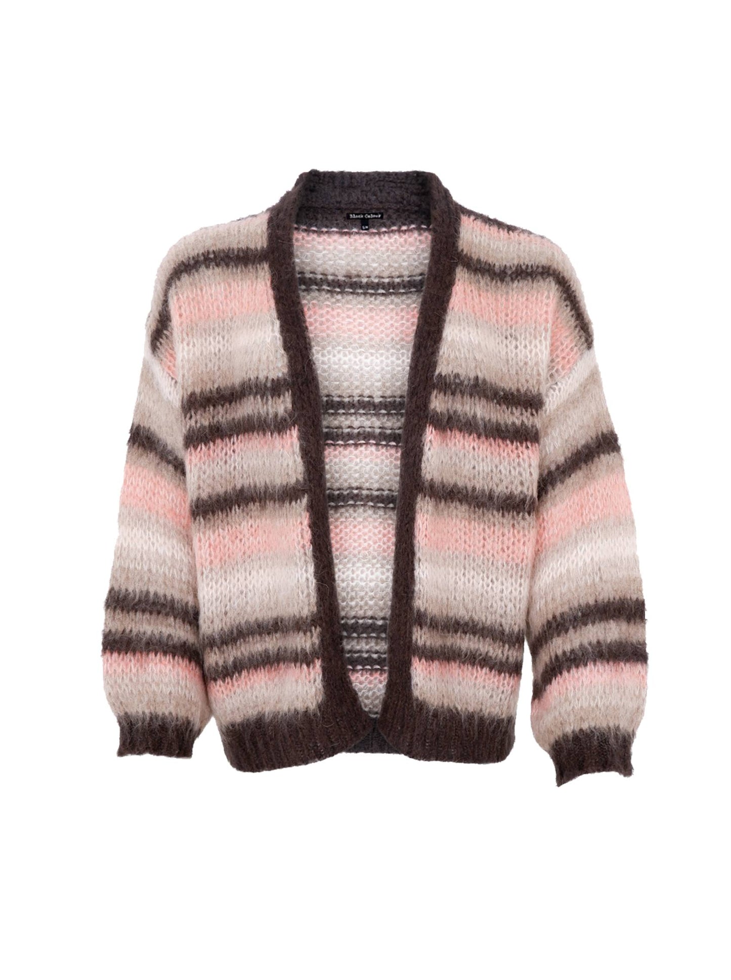 Black Colour Alana Cardigan-Soft Rose