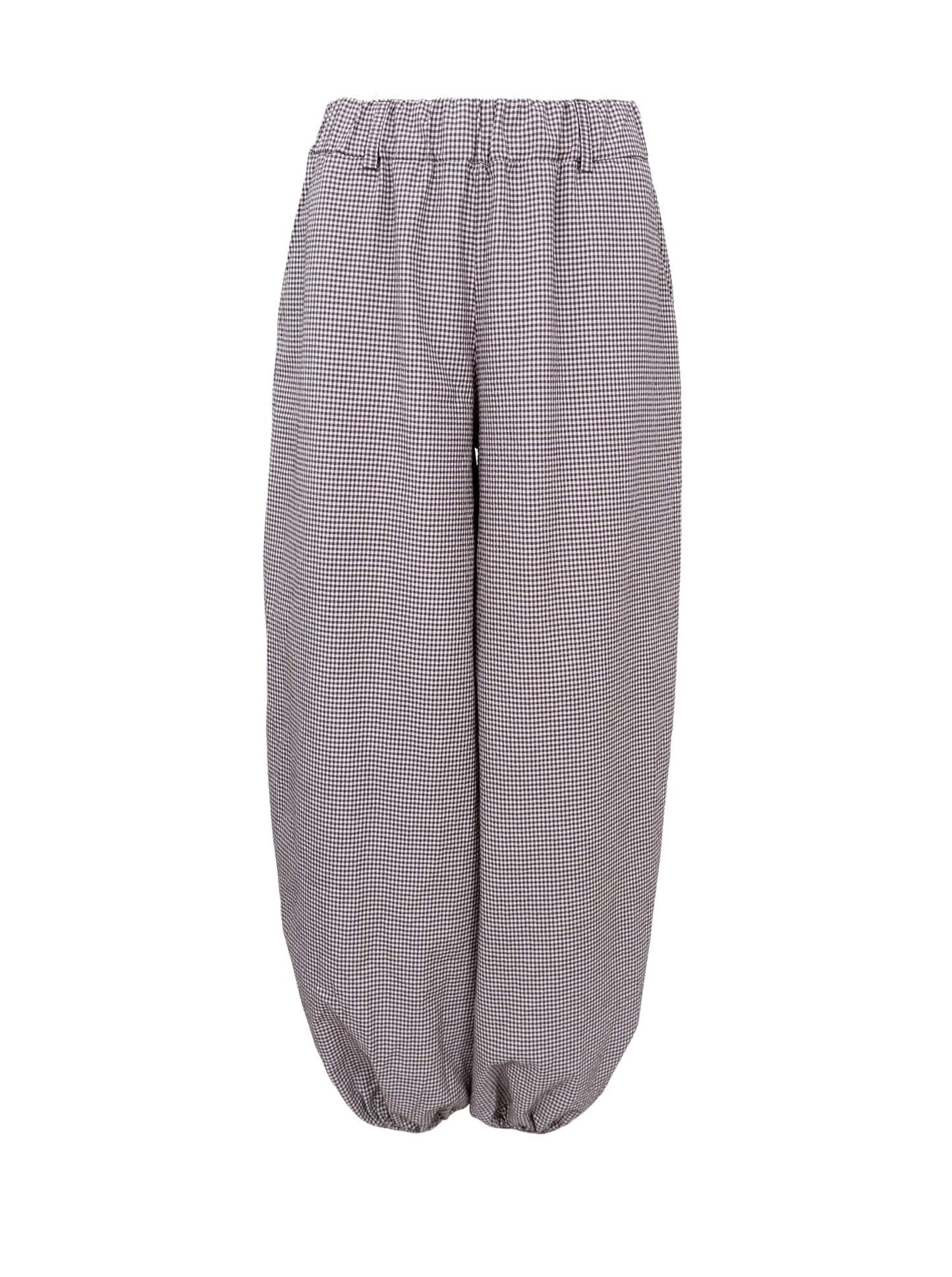 Black Colour Manon Balloon Pant- Coffee