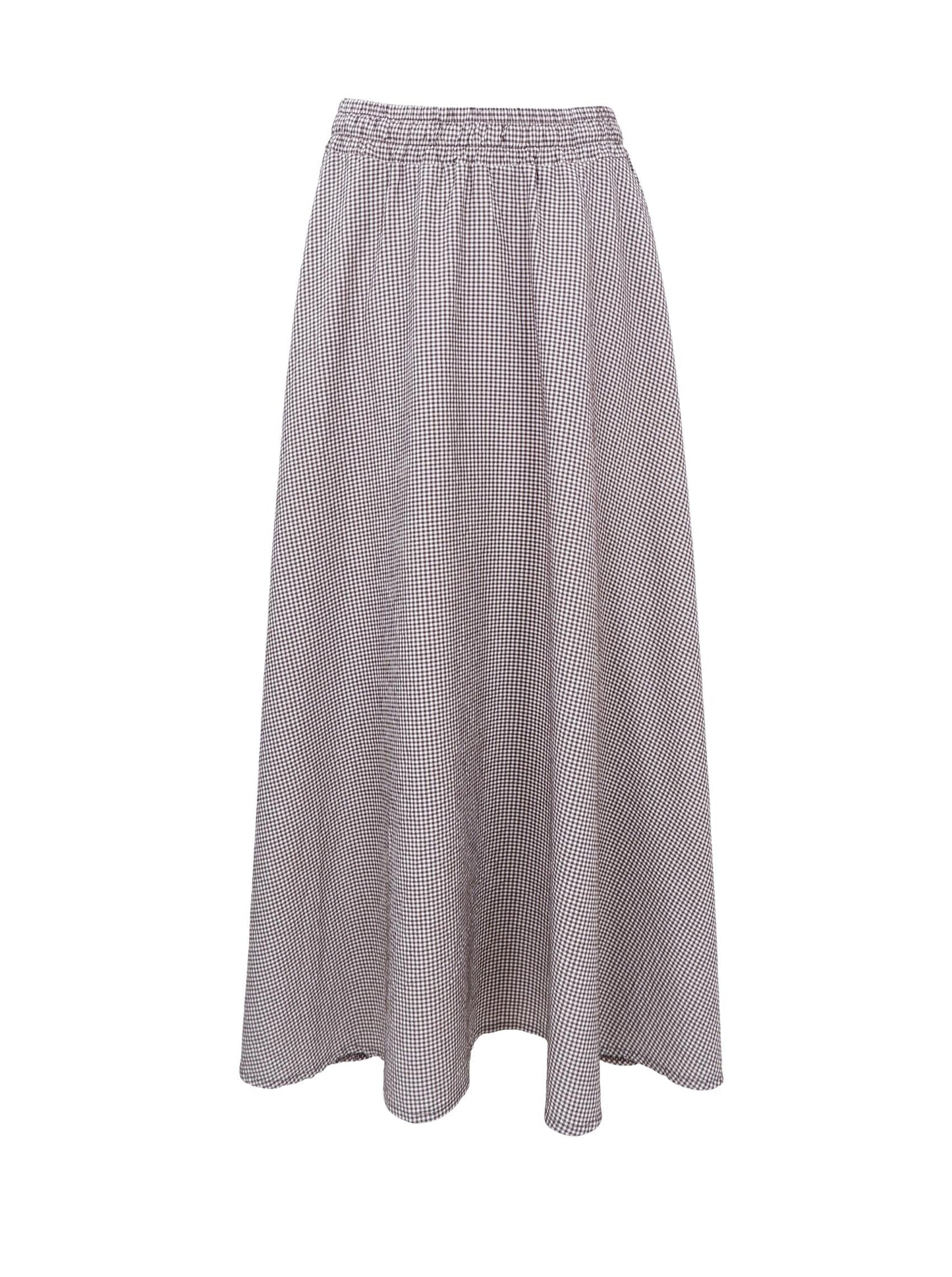 Black Colour Manon Skirt-Coffee
