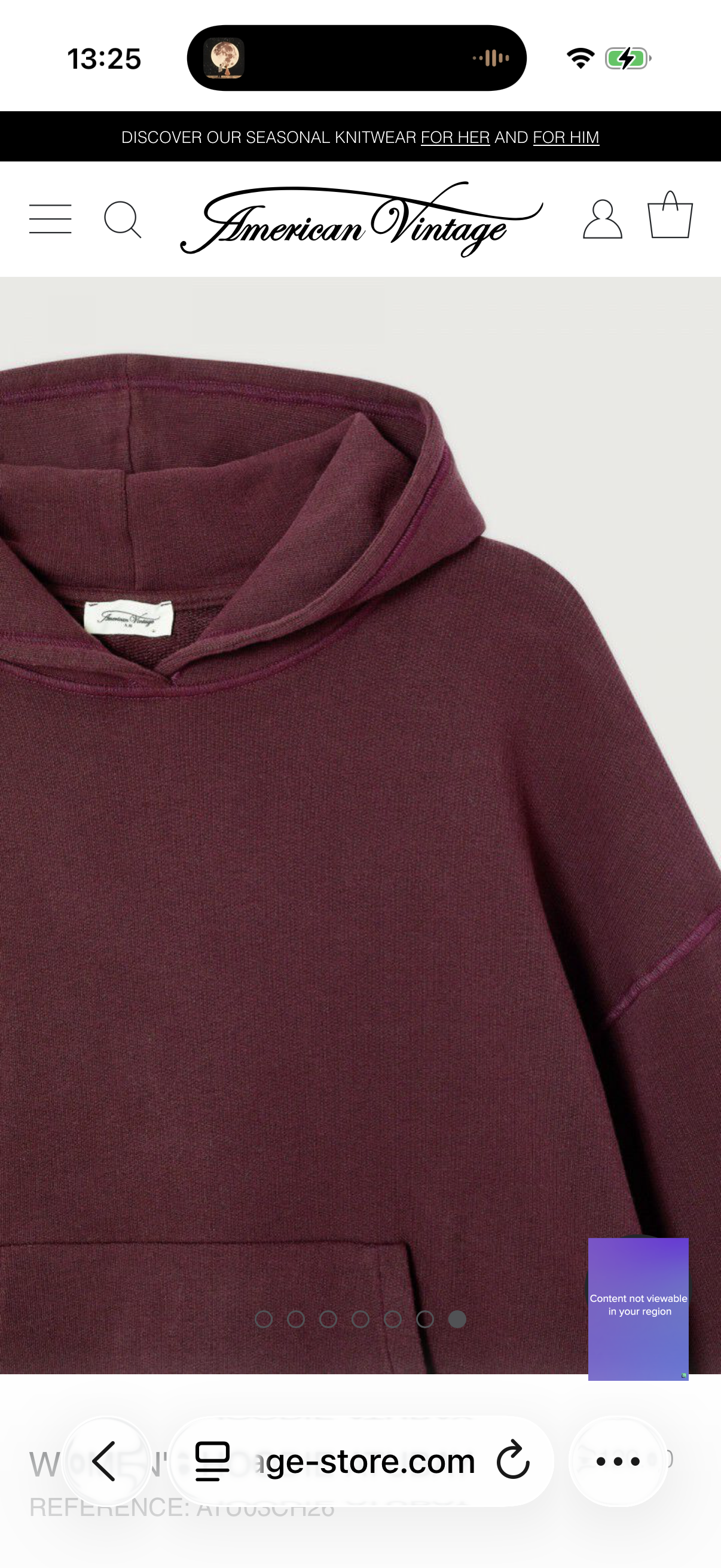 American Vintage Atubay Hoodie- Wine