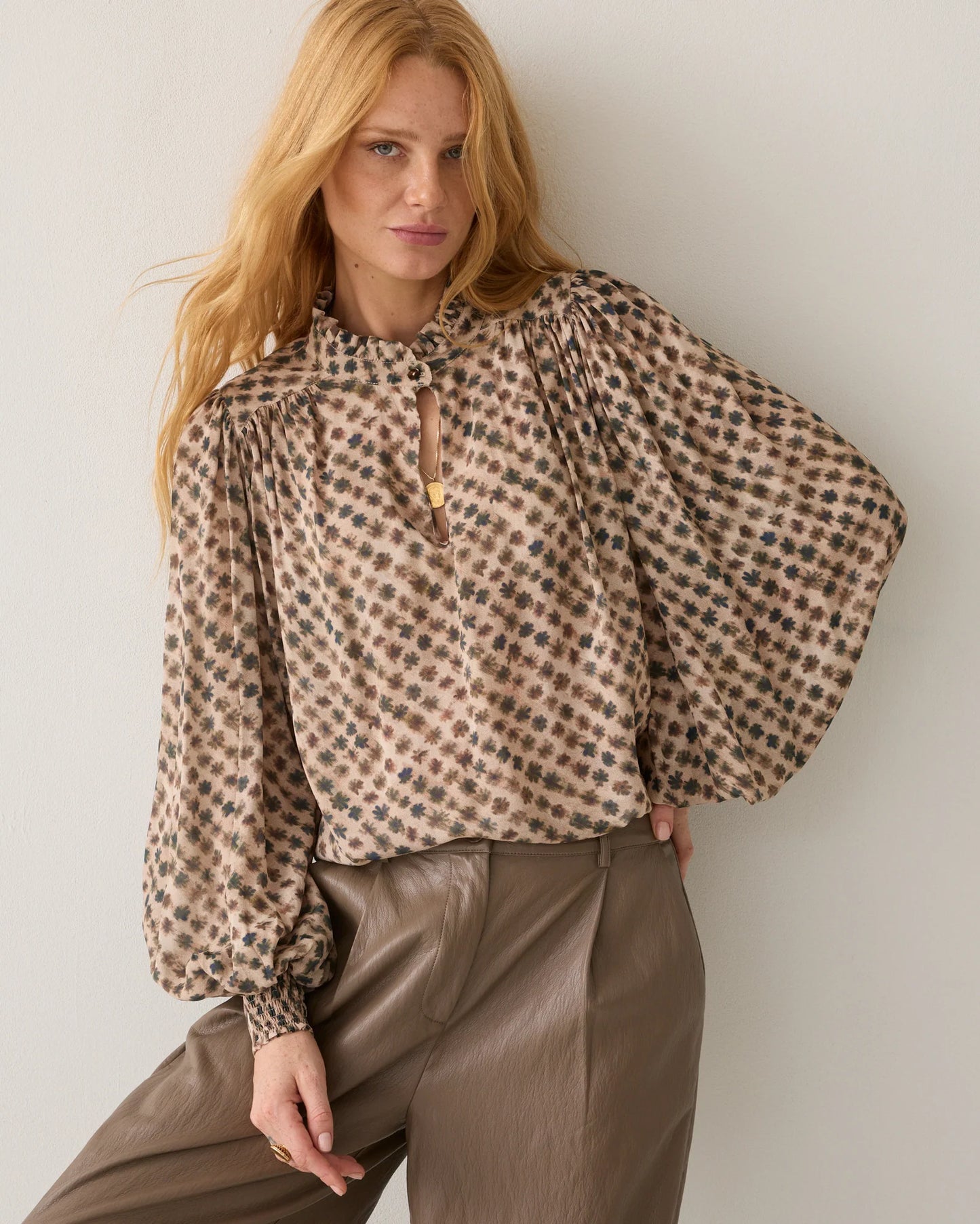 Summum Blurred Print Top