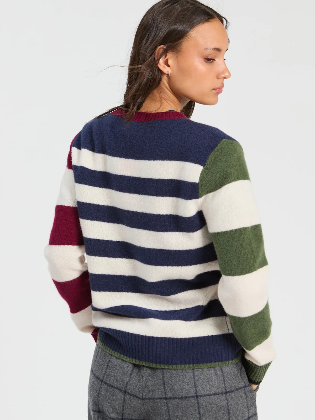 Vilagallo Dog Raincoat Jumper-Navy Stripes