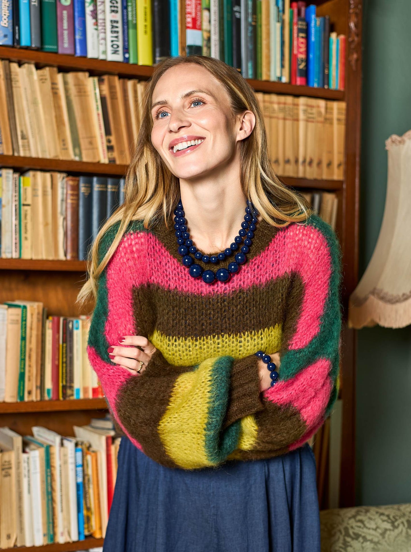 Black Colour Marty Striped Jumper