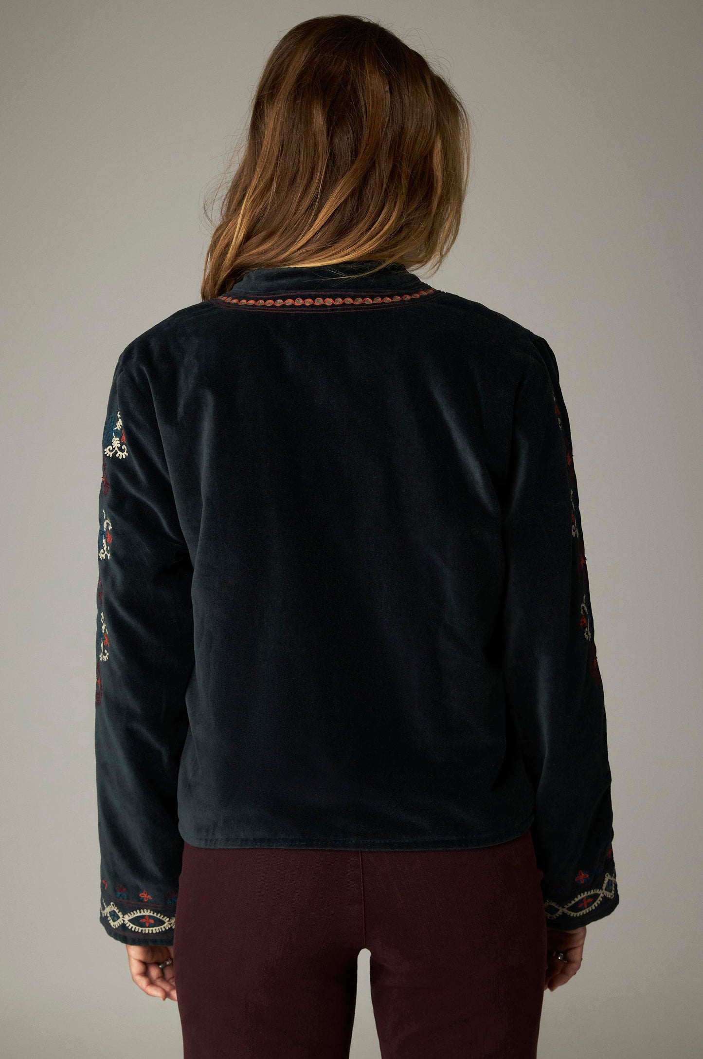 Maison Hotel Breton Velvet Jacket-Jade