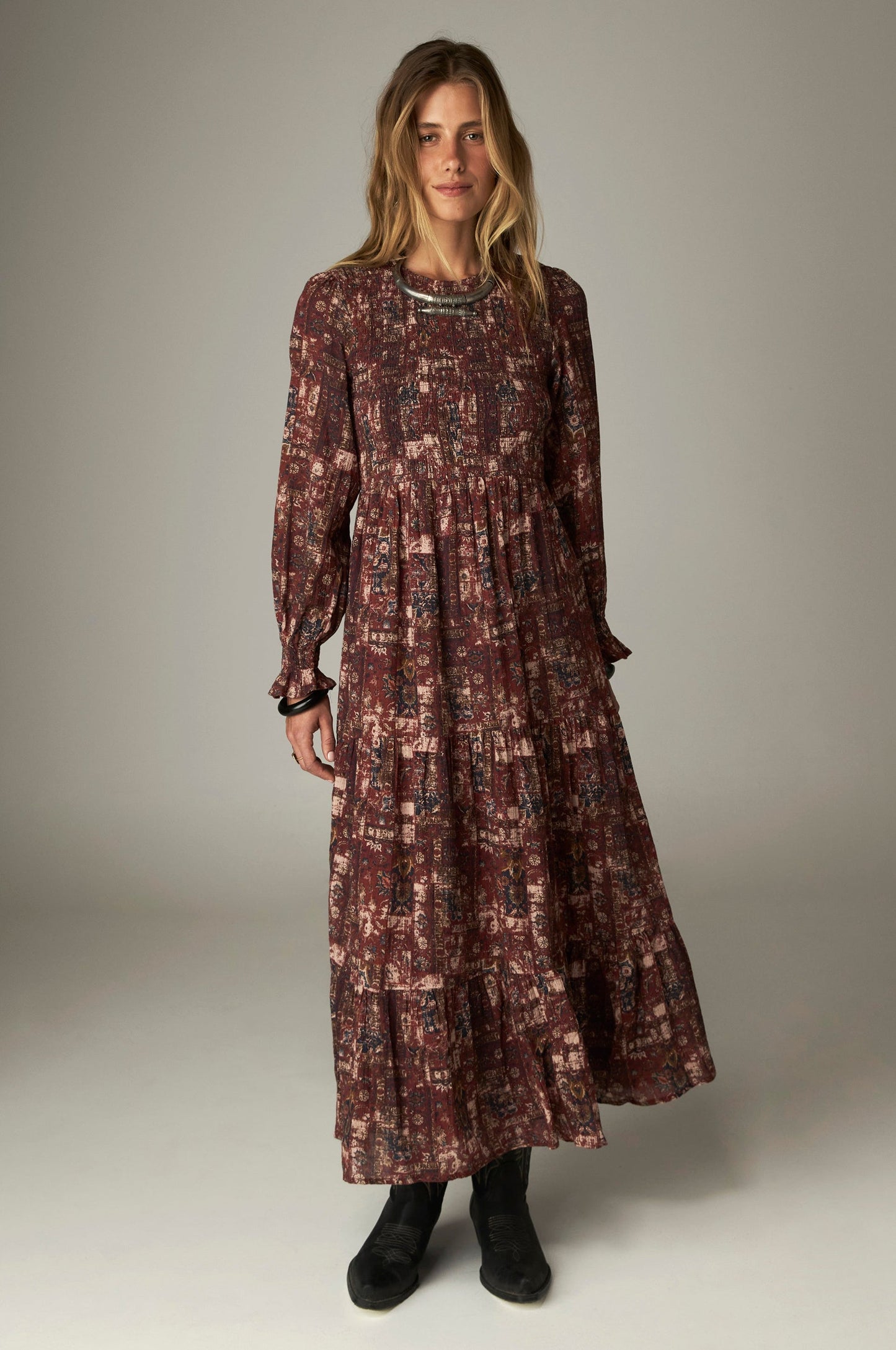 Maison Hotel Leandra Dress- Vintage Patch