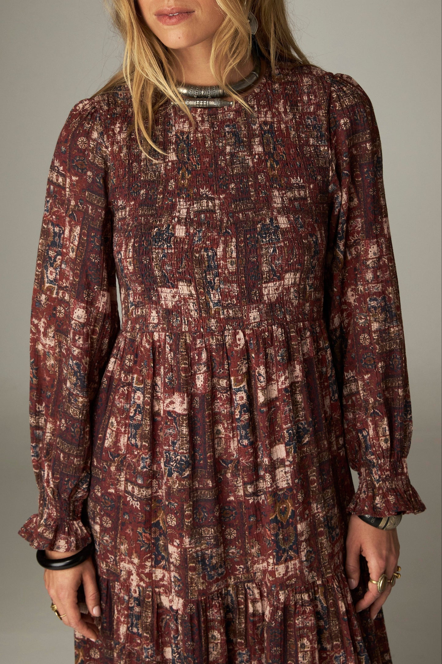 Maison Hotel Leandra Dress- Vintage Patch
