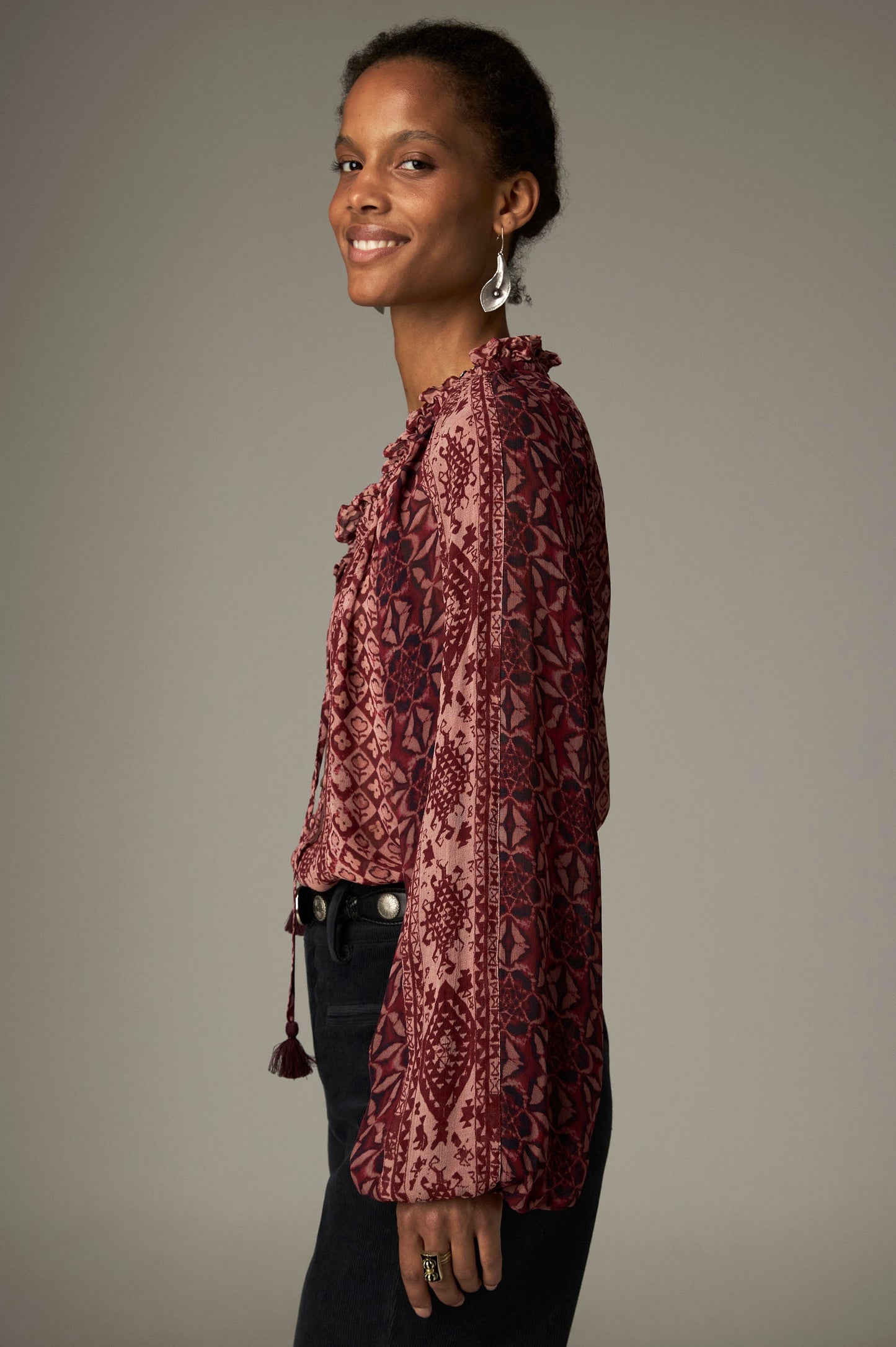 Maison Hotel Hannah Blouse-Wine