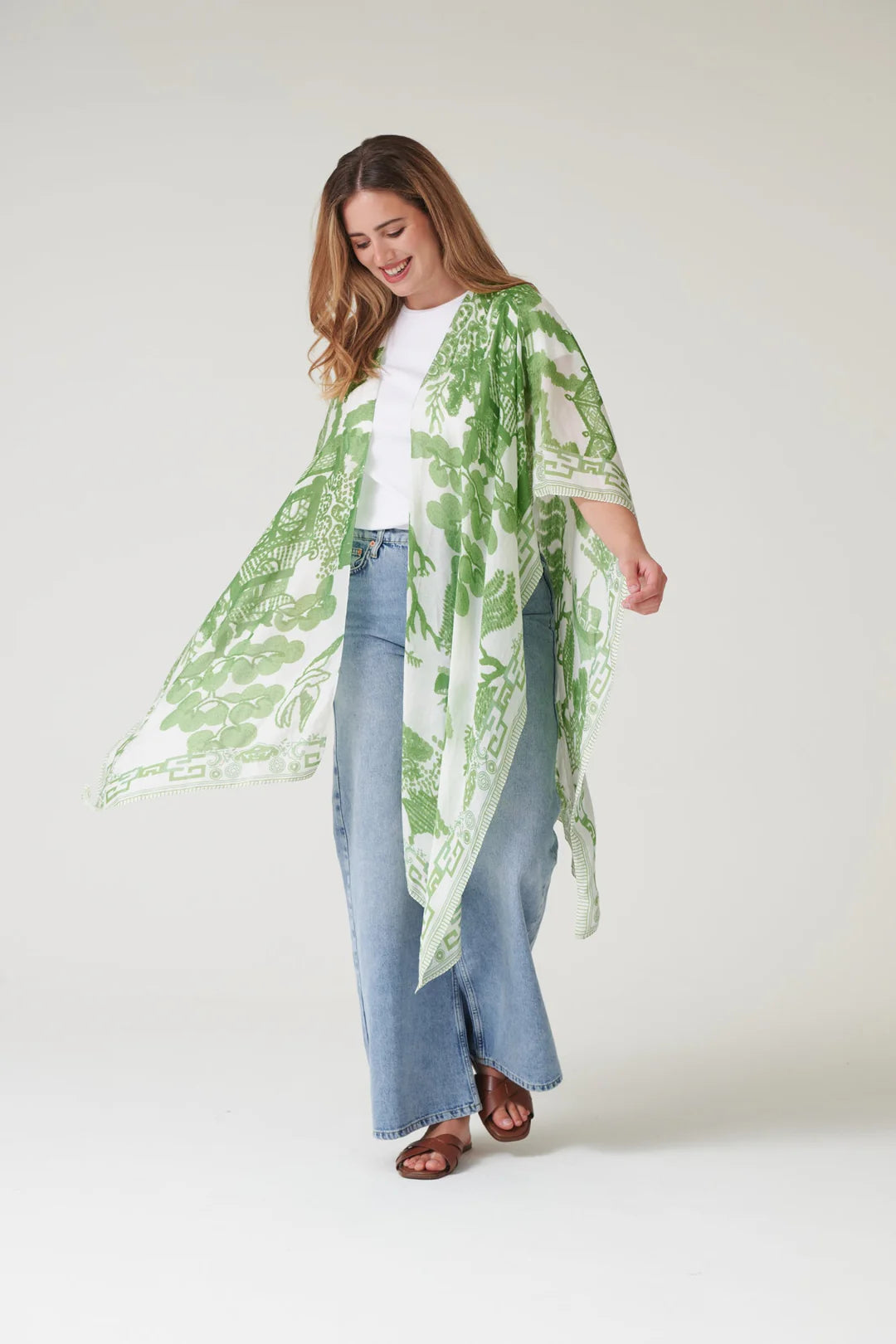 One Hundred Stars Giant Willow Green Throwover