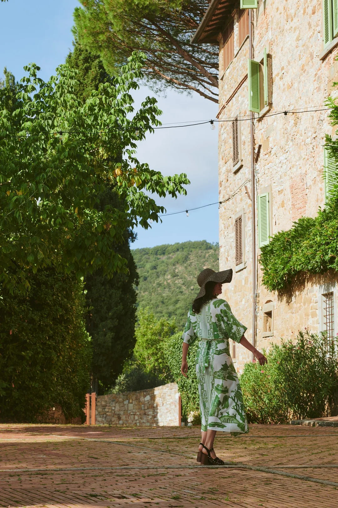 One Hundred Stars Giant Willow Green Obi Dress