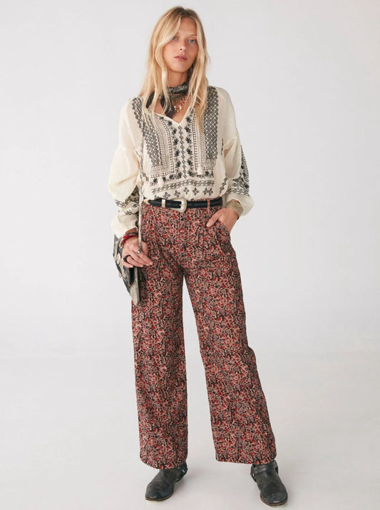 Maison Hotel Lusia Pant- Moonflower Black Forest