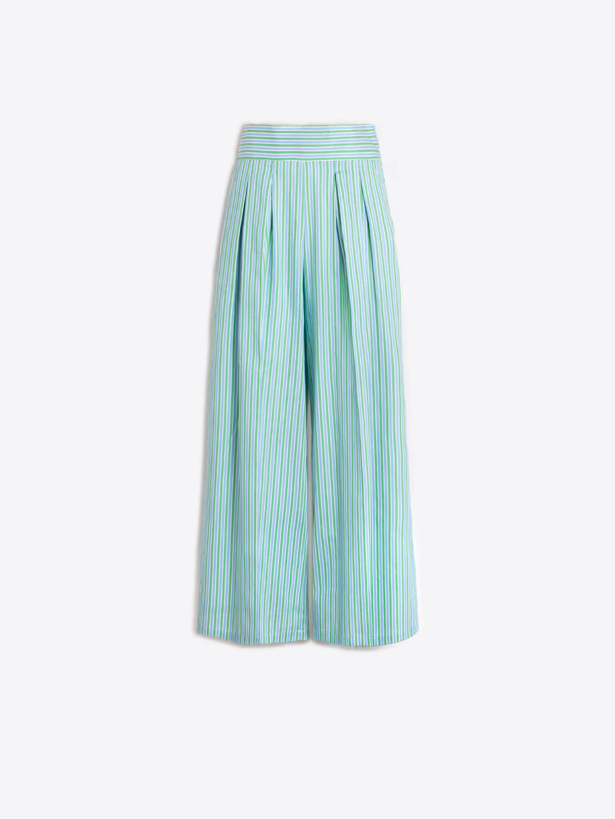 Vilagallo Green & Blue Striped Trousers