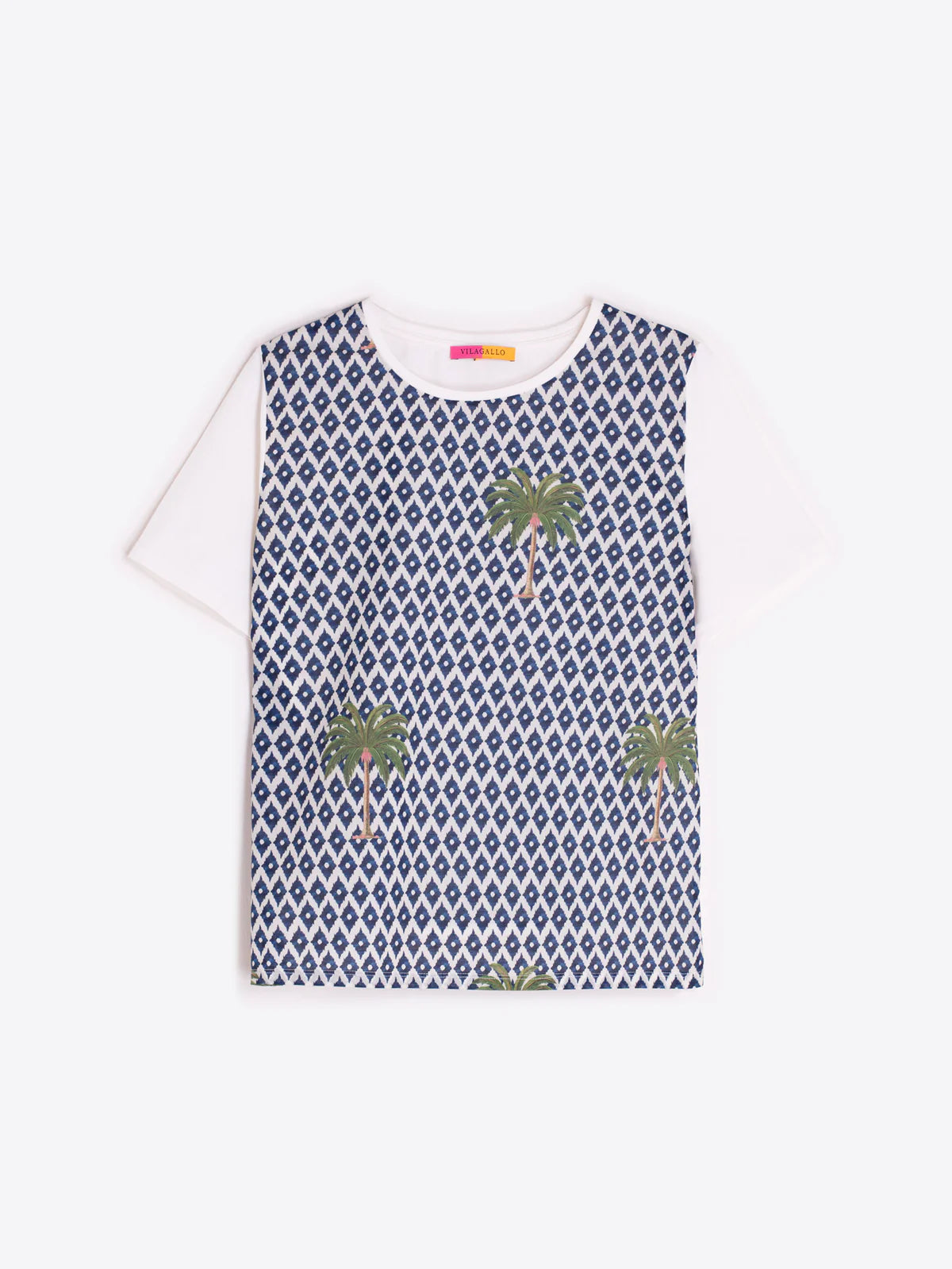 Vilagallo Palm Print T shirt