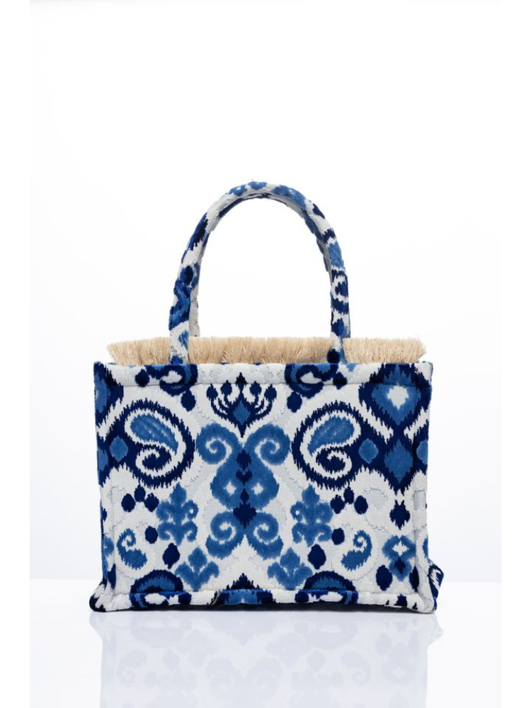 Sorena Thalassa Medium Tote Bag Blue Print