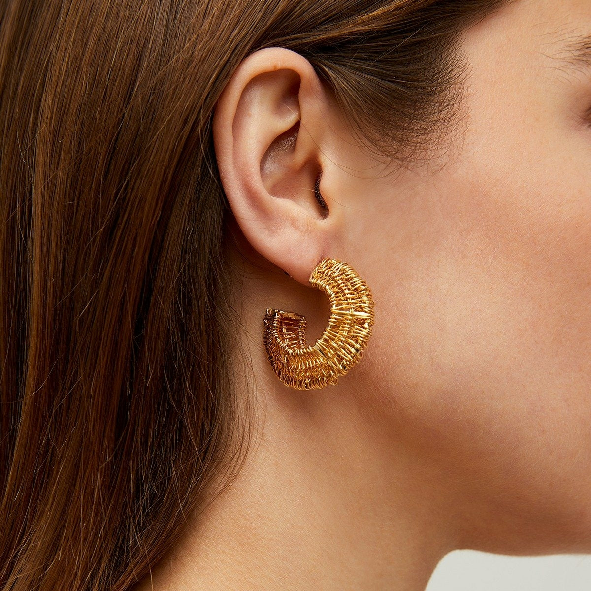 Gas Bijoux Crocus Filea Hoop Earrings