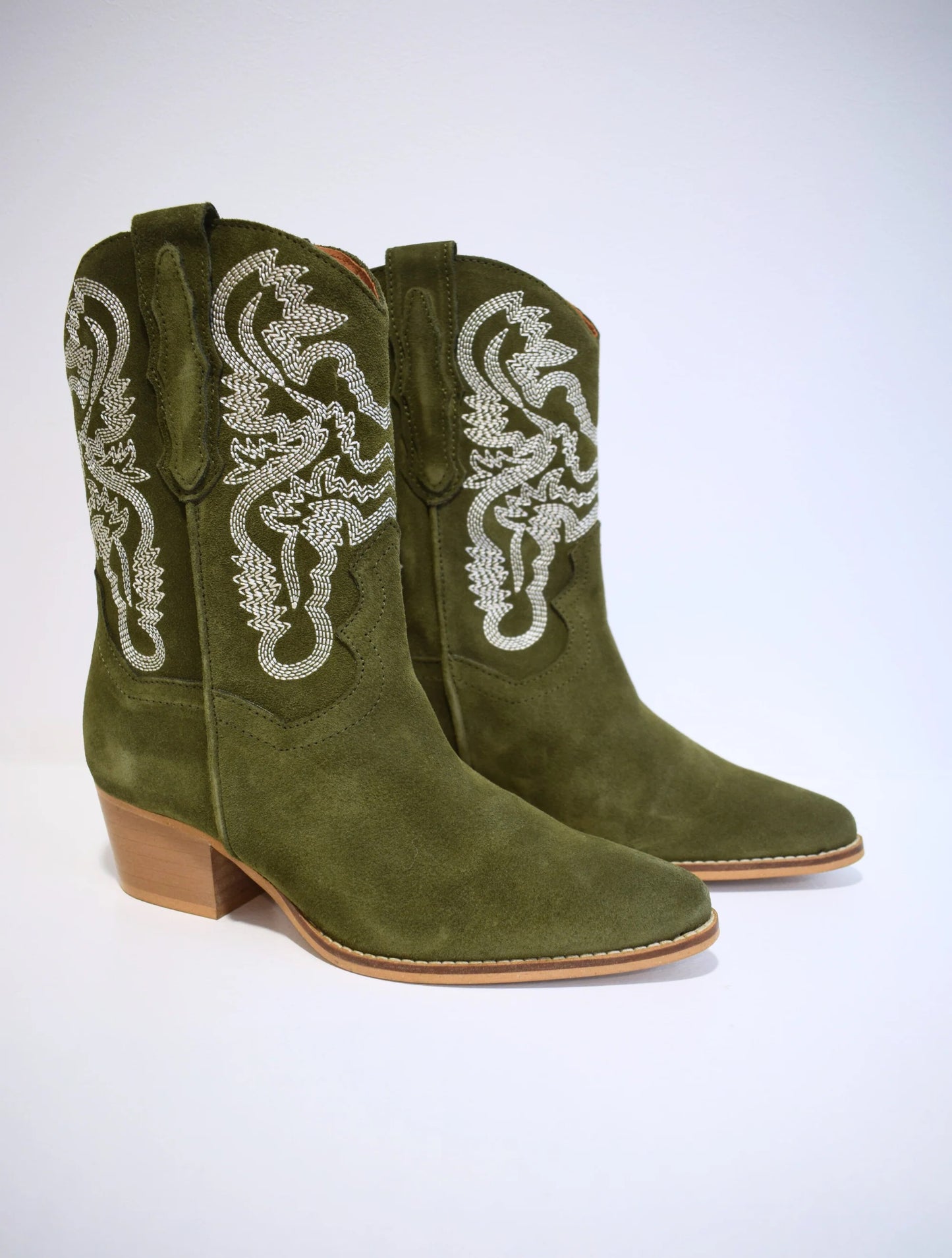 DWRS Brady Cowboy Boot - Army Green