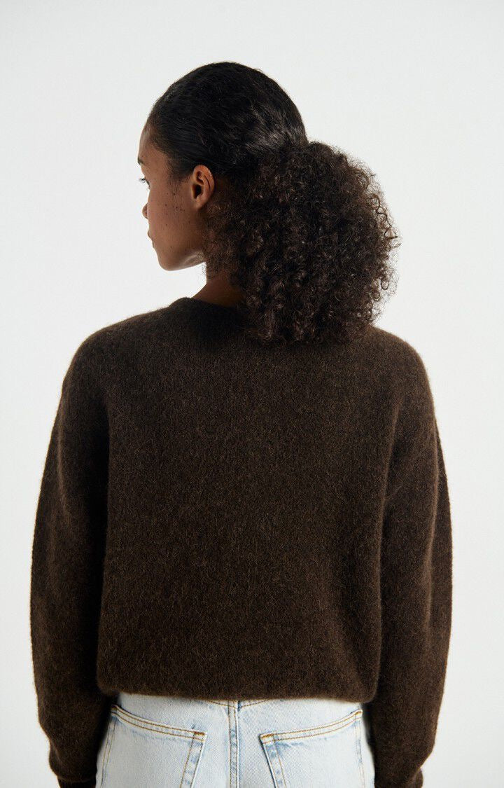 American Vintage Vitow Cardigan-Melange Coffee