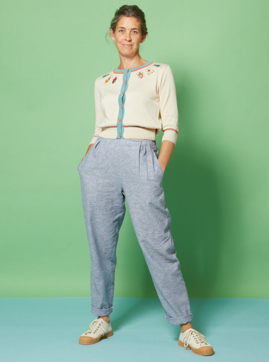 Palava Wilma Blue Marl Trousers