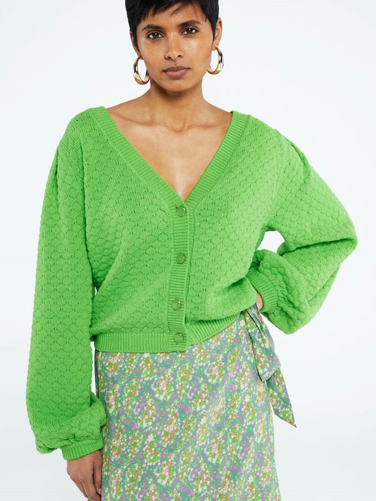 Fabienne Chapot Rosie Bubble Cardigan-Parakeet