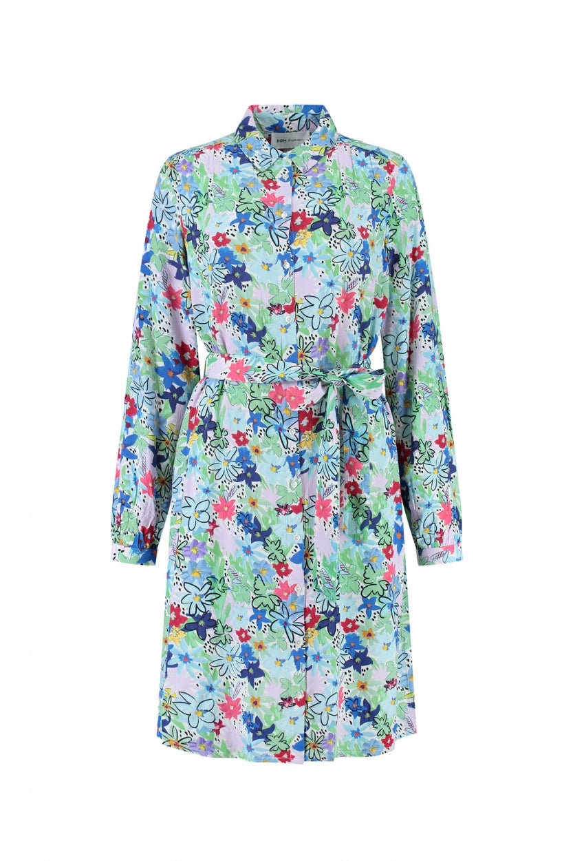Pom Dress-Blossom Green