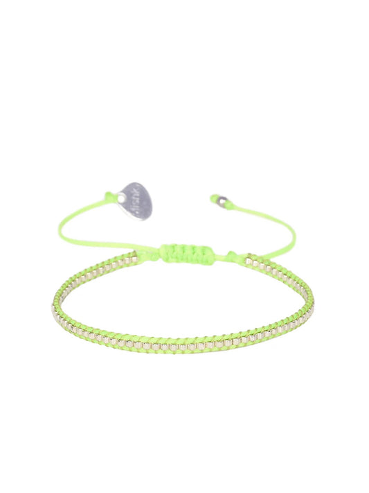 Mishky Neon Row Bracelet Lime