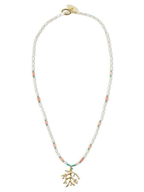 Pranella Santani Firecoral long Necklace