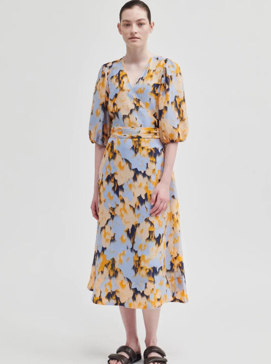 Second Female Marigold Wrap Dress