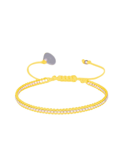 Mishky Neon Row Bracelet yellow