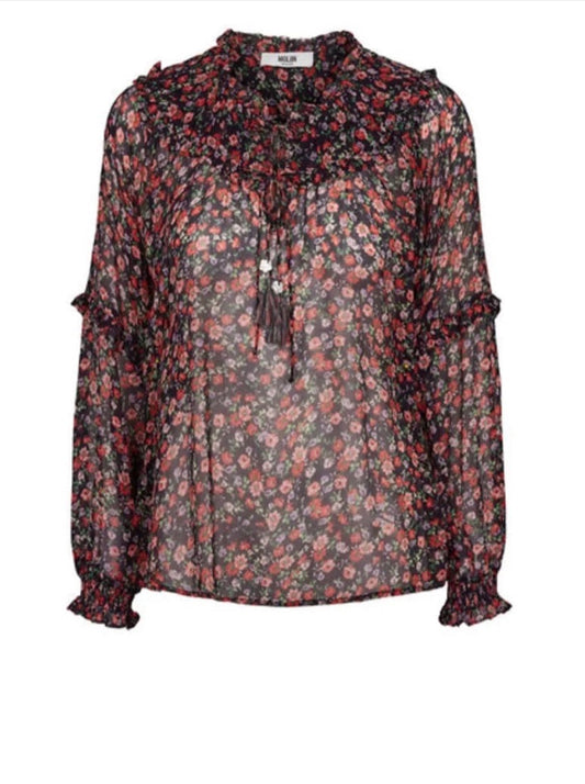 MOLIIN Roxanne Blouse - Evening Blue