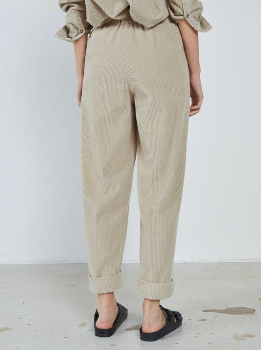 American Vintage Padow Cord trousers-Mastic