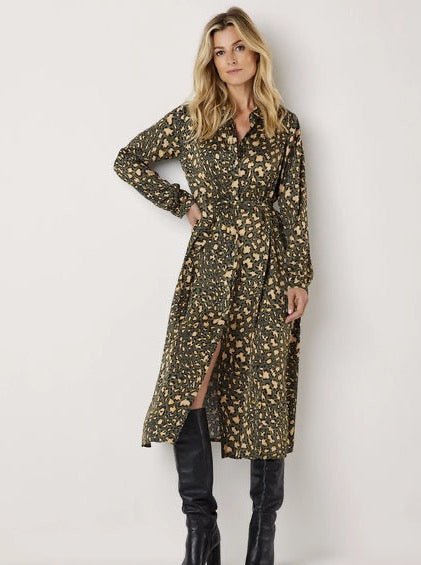 Summum Fancy animal Dress Ivy Green