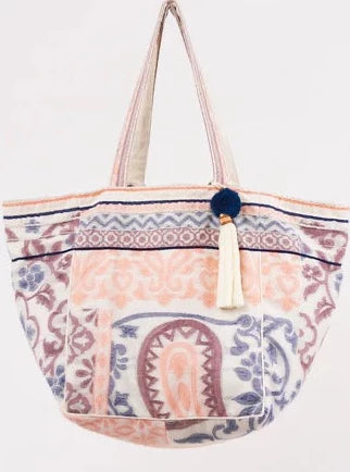 M.A.B.E Neva Jacquard Tote Bag